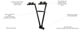 BuzzRack V Buzz 2 Bike Towball Rack-Vehicle Bicycle Racks-Chain Driven Cycles-Chain Driven Cycles-Bike Shop-Ireland